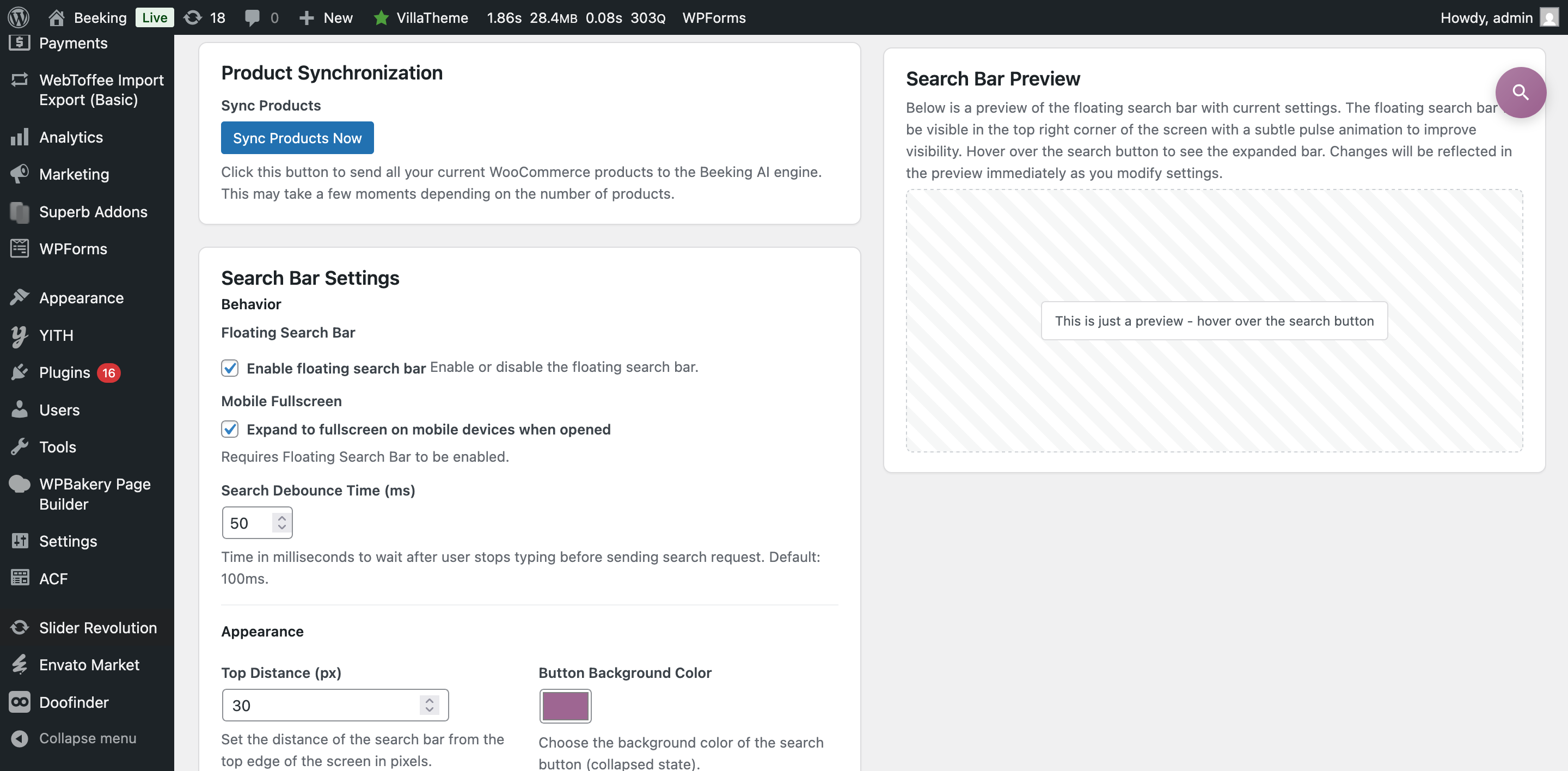 Sync products